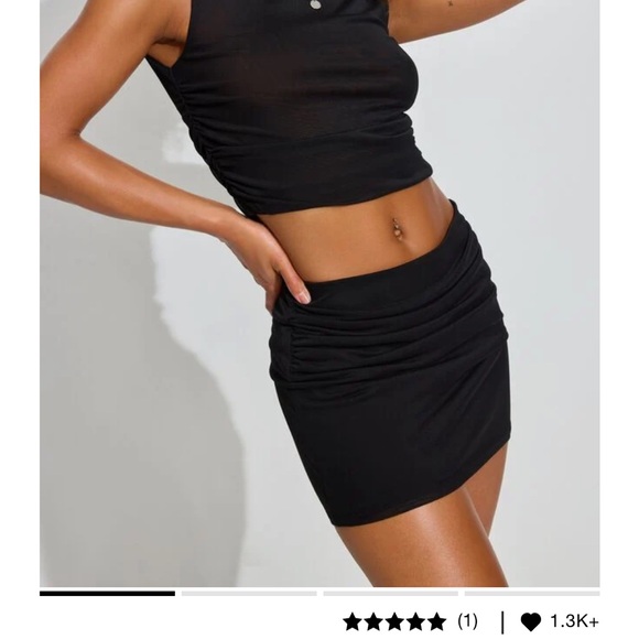 Garage mini ruched skirt XS - Picture 3 of 3